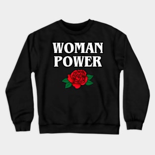 WOMAN POWER // White Crewneck Sweatshirt